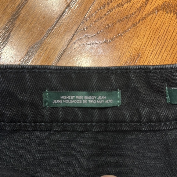 Super-High Rise Distressed Baggy Jeans - Wild Fable™ Black Wash - Picture 10 of 16